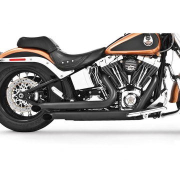 view Freedom Performance HD00041 Turn-outs Exhaust, Black for Harley Softail '86-'17