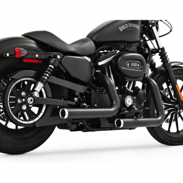 view Freedom Performance HD00383 Staggered Duals Exhaust for Sportster '04-'22