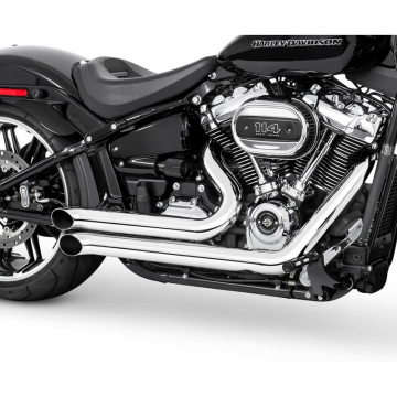 view Freedom Performance HD00739 Declaration Turn-outs Exhaust, Chrome for Harley Softail M8 '18-