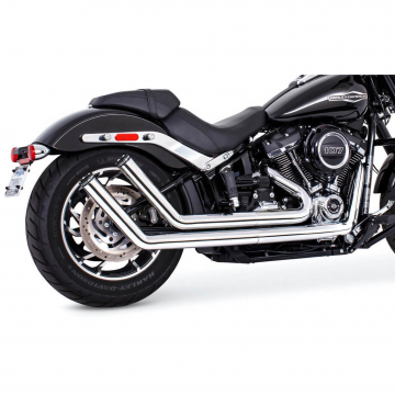 view Freedom Performance HD00759 Upswept Straight 2.5" Exhausts, Chrome Harley Softails '18-