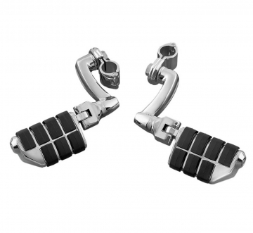 Kuryakyn Longhorn Offset Dually ISO Peg With 1-1/2in Clamp Chrome