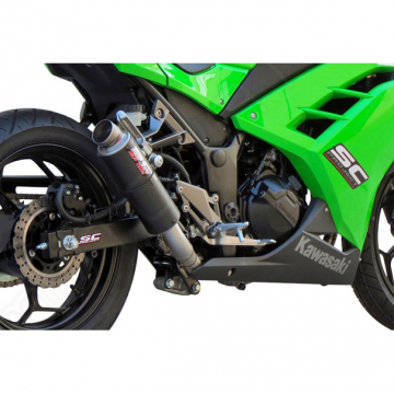 view SC-Project K14-C18C GP M2 Full System Exhaust for Kawasaki Ninja 300 '13-'17