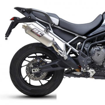 SC-Project T27-100T Rally Raid Slip-on Exhaust, Titanium for Triumph Tiger 900 '20-'23