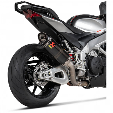 view Akrapovic S-A10SO13-RC Slip-on Line Exhaust, Carbon for Aprilia Tuono V4/RSV4