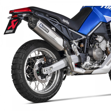 view Akrapovic S-A6SO1-HGJT Slip-on Line Exhaust, Titanium for Aprilia Tuareg 660 '22-'24