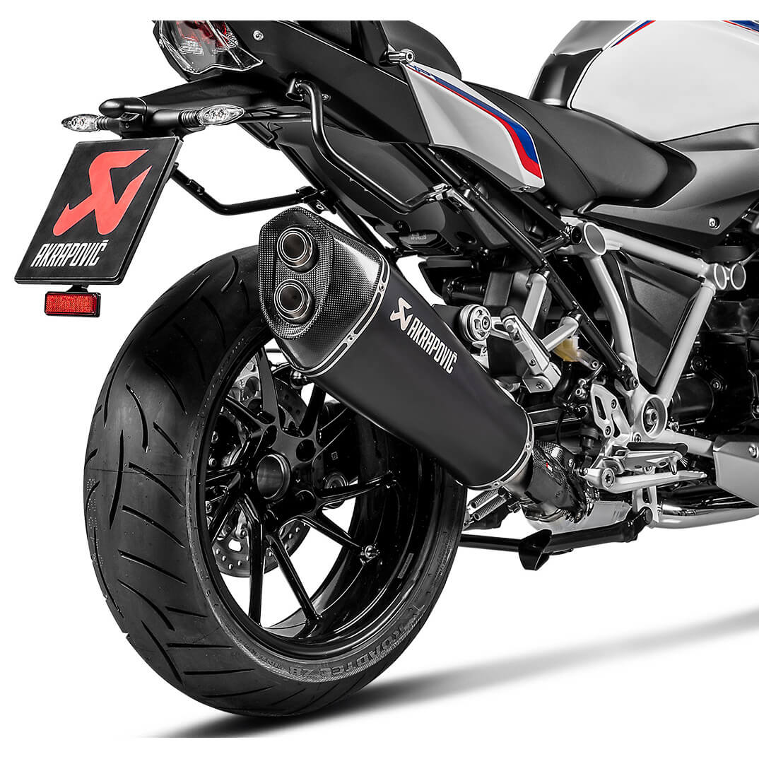 Akrapovic Slip-on Line Tapered Exhaust, Black for BMW R1250R/RS