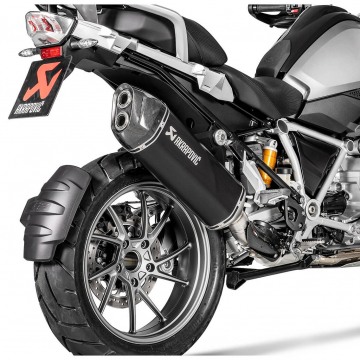 view Akrapovic S-B12SO23-HAATBL Slip-on Line Exhaust, Black for BMW R1250GS '19-'23