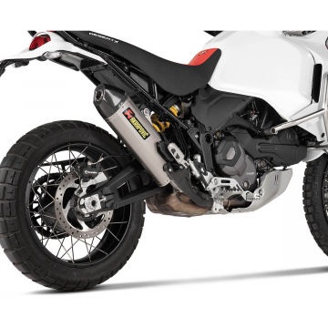 view Akrapovic S-D9SO19-HJAT Slip-on Line Exhaust, Titanium for Ducati DesertX '22-'24