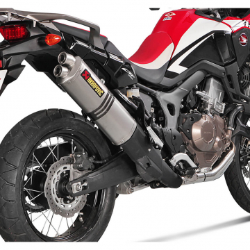 view Akrapovic Slip-on Line Exhaust, Titanium for CRF1000L '16-'19 & CRF1000L2 '18-'19