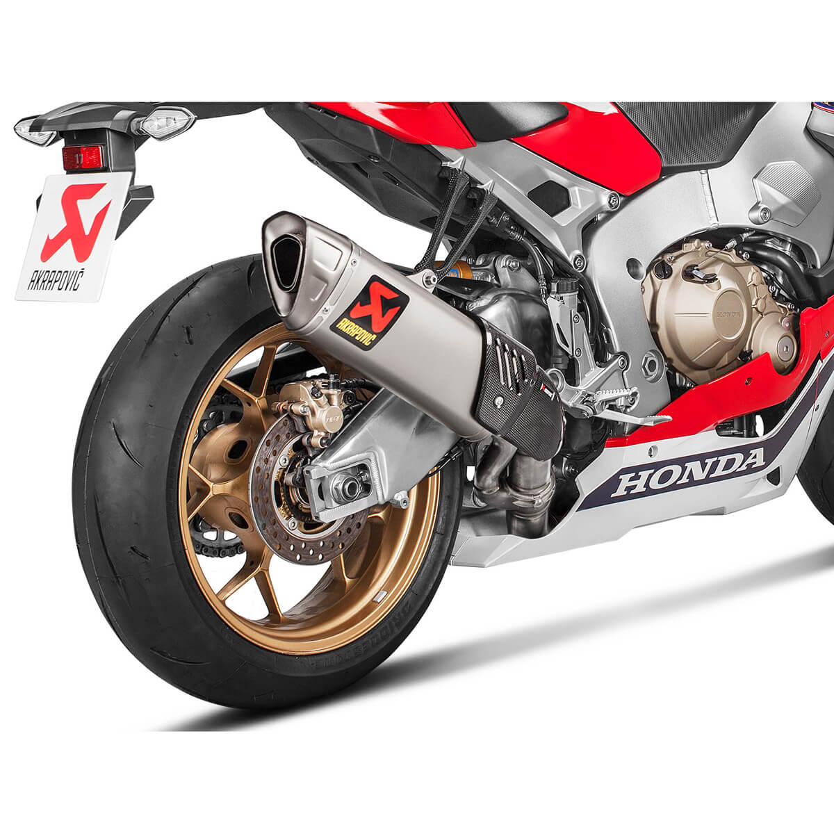 Akrapovic S-H10SO17-HAPXLT/1 Slip-on Line Exhaust for Honda