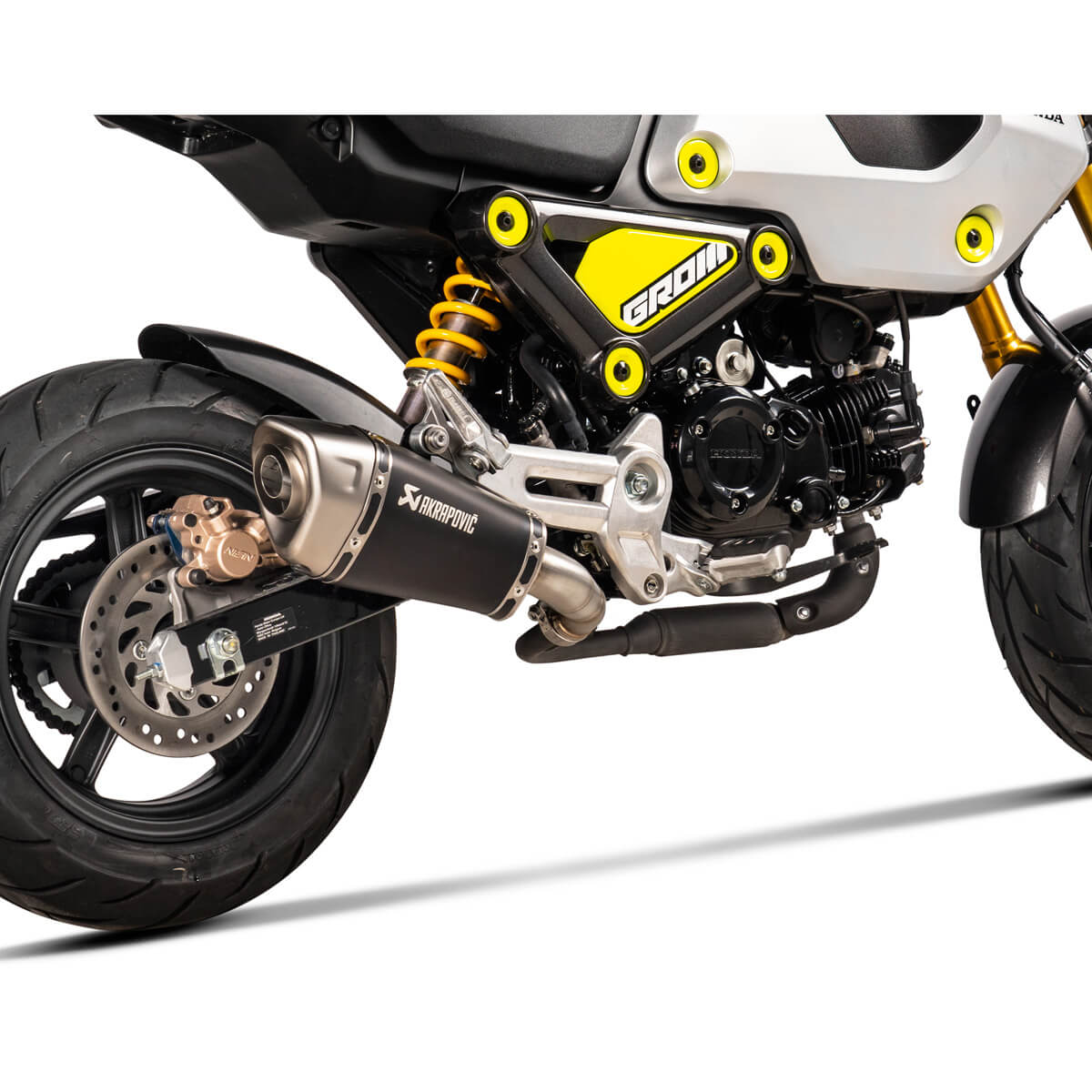Akrapovic S-H125SO4-ASZTBL Slip-on Line Exhaust, Black for Honda 