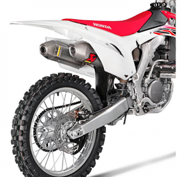 view Akrapovic S-H2MR9-QTA Racing Line Full Exhaust, Titanium for Honda CRF250R '16-'18