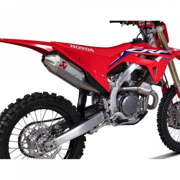 view Akrapovic S-H4MET16-FDHLTA Evolution Line Full Exhaust, Titanium for Honda CRF450R/X '21-'24
