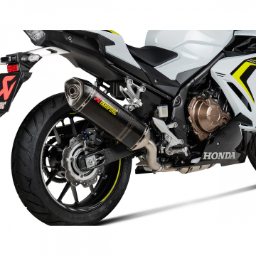 view Akrapovic S-H5SO4-HRC/1 Slip-on Line Exhaust, Black for Honda CB400/CB500 models '16-