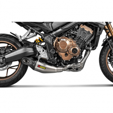 view Akrapovic S-H6R14-HEGEHT Racing Line Full Exhaust, Carbon for Honda CB650F '14-'18
