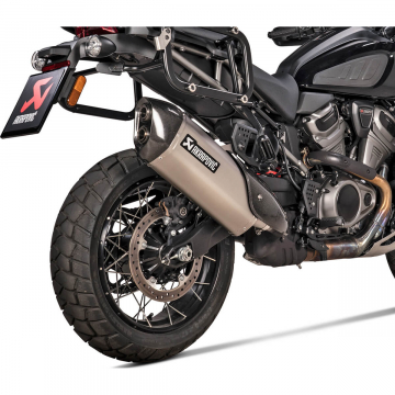 view Akrapovic S-HD12SO1-HAFT Slip-on Line Exhaust, Titanium for Harley Pan America 1250 '21-'24