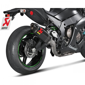 view Akrapovic S-K10R9-ZC Racing Line Full Exhaust, Carbon for Kawasaki Ninja ZX-10R/RR '16-'20