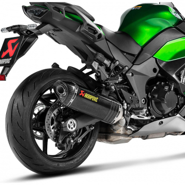 view Akrapovic S-K10SO24-HRC Slip-on Line Exhaust, Carbon for Kawasaki Ninja 1000SX '20-'24