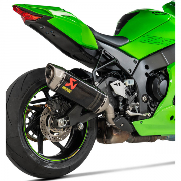 view Akrapovic S-K10SO27-HRC Slip-on Line Exhaust, Carbon for Kawasaki Ninja ZX-10R/RR '21-'23