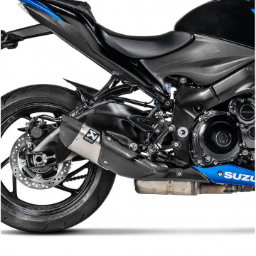 view Akrapovic S-S10SO15-HAPT/1 Slip-on Line Exhaust, Silver for Suzuki GSX-S1000 '15-'20