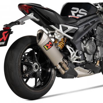 view Akrapovic Slip-on Line Exhaust, Titanium for Speed Triple 1200 RS/RR '21-'24