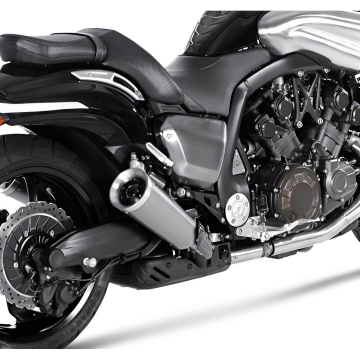 view Akrapovic S-Y17SO1-HBAV Slip-on Line Round Exhaust, Titanium for VMX1700 V-Max '09-'16