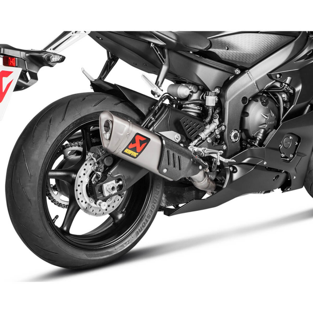 Akrapovic S-Y6R9-APT Racing Line Full Exhaust, Titanium for Yamaha