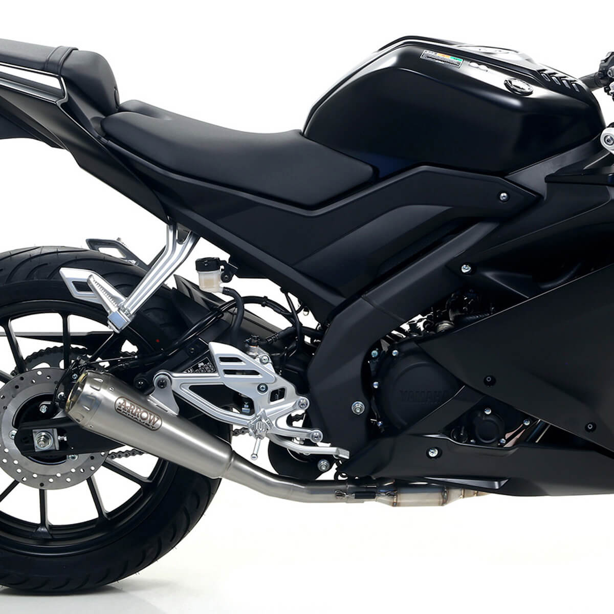 Arrow 51004PRI Pro-Race Slip-on Exhaust Nichrome with Steel Cap