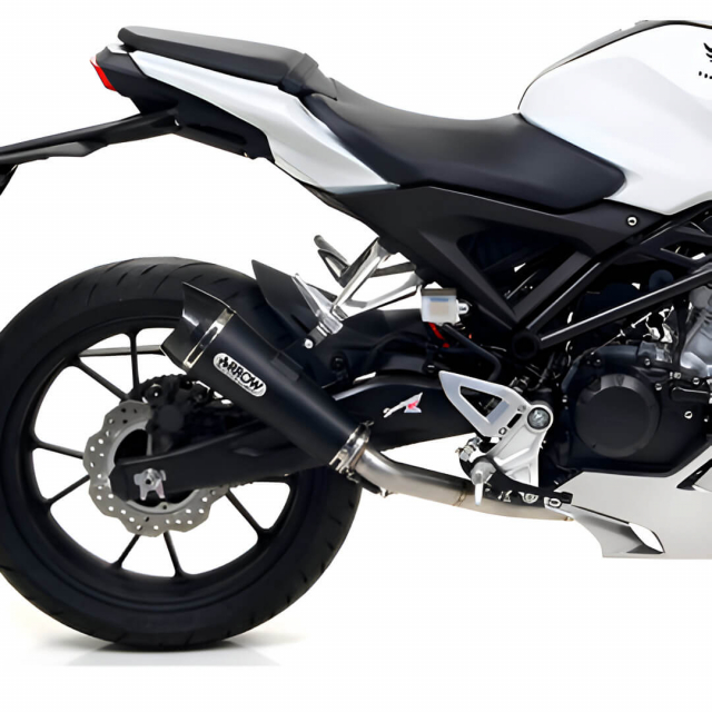 Arrow 51516XKN X-Kone Slip-on Exhaust, Nichrome Dark for Honda