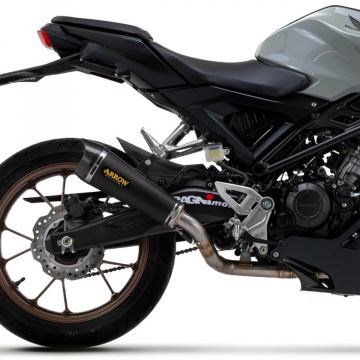 view Arrow 51519XKNW X-Kone Full Exhaust, Nichrome Dark for Honda CB125R '21-'24