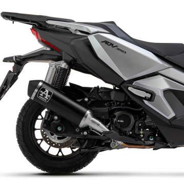 view Arrow 53546ANN Urban Slip-on Exhaust, Aluminum Dark for Honda ADV 350 '22-'24
