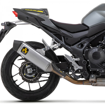 view Arrow 71003VA Veloce Racing Slip-on Exhaust, Aluminum for Honda CB750 Hornet '23-'24