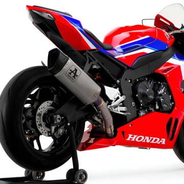 view Arrow 71005PT Pista Slip-on Exhaust, Titanium for Honda CBR1000RR-R '20-'23
