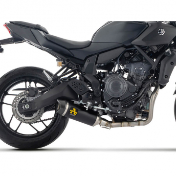 view Arrow 71095AKN Thunder Full Exhaust, Aluminum Dark for Yamaha MT-07 '25-