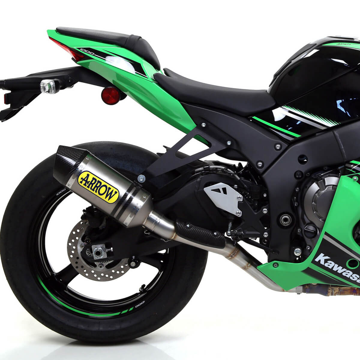 Arrow 71155HK Race-Tech Half Racing Exhaust, Titanium for