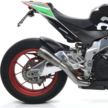 view Arrow 71214PRI Pro-Race Exhaust, Nichrome for Aprilia RSV4 RR/RF '17-'18