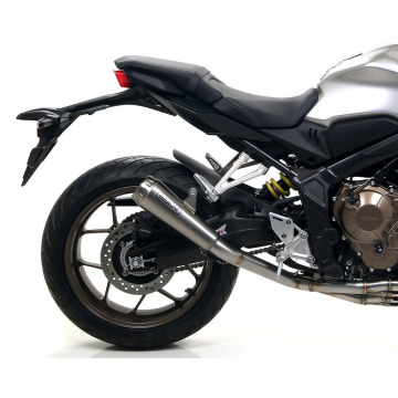 Arrow 71217PR Pro-Race Slip-on Exhaust, Titanium for Honda CB650R/CBR650R '19-'23