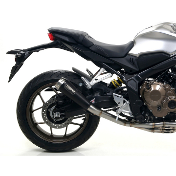 view Arrow 71217PRN Pro-Race Slip-on Exhaust, Nichrome Dark for Honda CB650R/CBR650R '19-'23