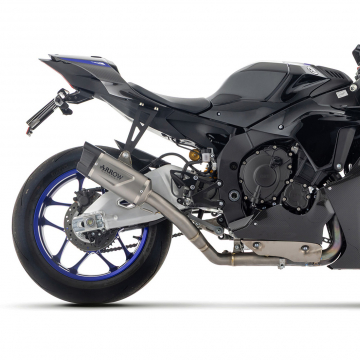 view Arrow 71247HK Indy Race Evo Half System Exhaust, Titanium for Yamaha YZF-R1 '25-