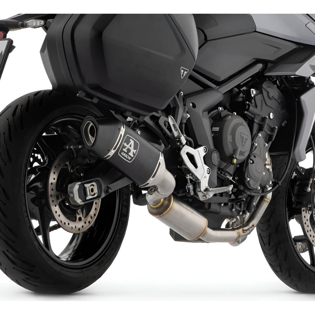 Arrow 71504VAN Veloce Full Exhaust, Aluminum Dark for Triumph