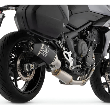 view Arrow 71504VAN Veloce Full Exhaust, Aluminum Dark for Triumph Tiger 660 '22-'24