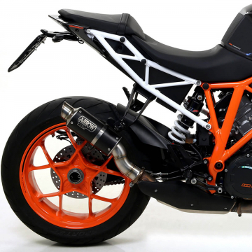 view Arrow GP2 Exhaust, Nichrome Dark for KTM 1290 Superduke / R '17-'19 & GT '22-'24
