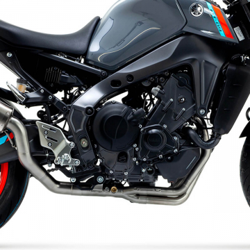 view Arrow 71760MI Racing Stainless Steel Collector High Version for Yamaha MT-09 '21-'23