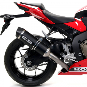 Arrow 71869AKN Race-Tech Exhaust, Aluminum Dark with Carbon Cap for Honda CBR1000RR '17-'19