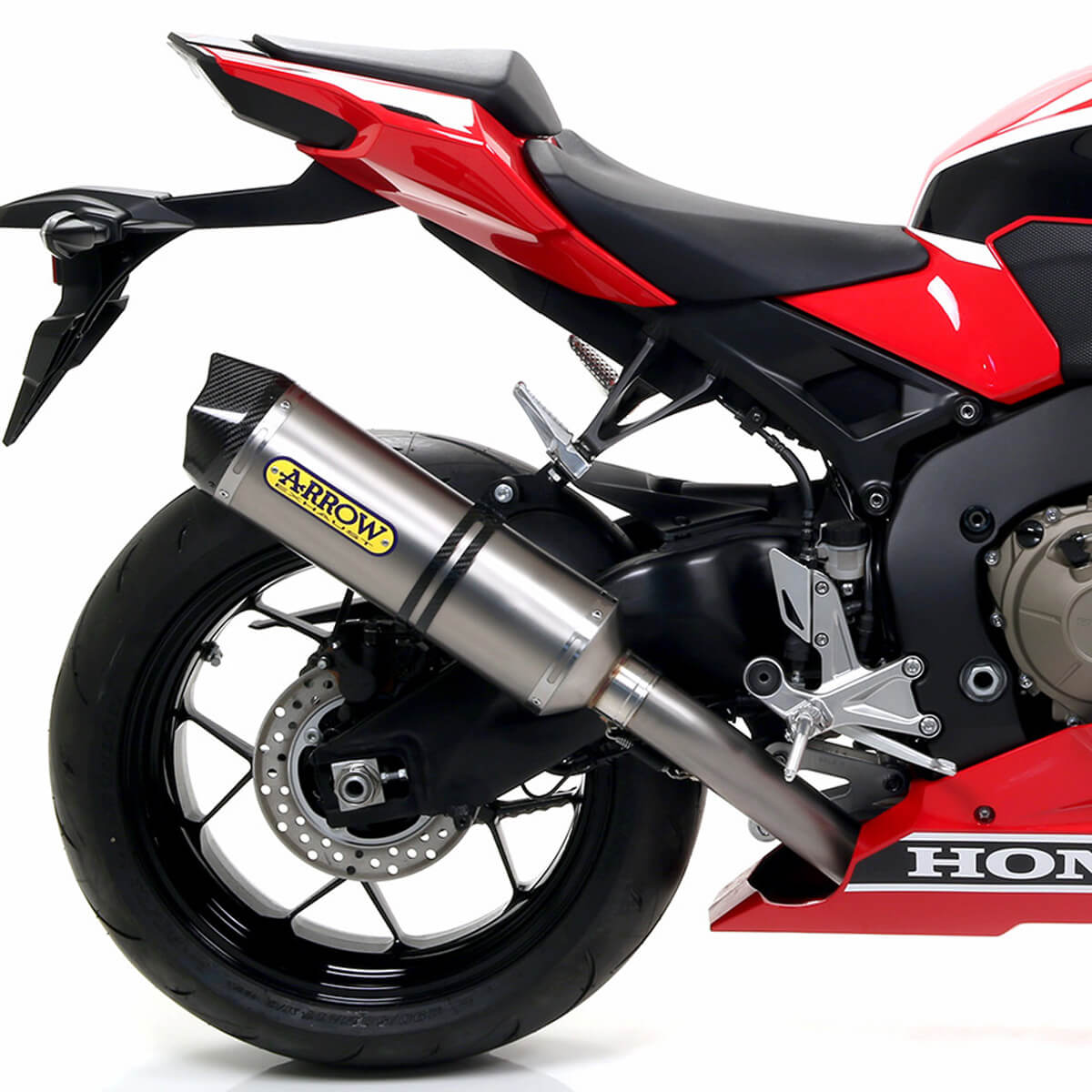 Arrow 71869PK Race-Tech Exhaust, Titanium with Carbon Cap for