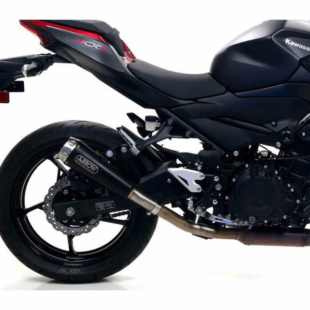 Arrow 71874PRN Pro-Race Slip-on Exhaust, Nichrome Dark for