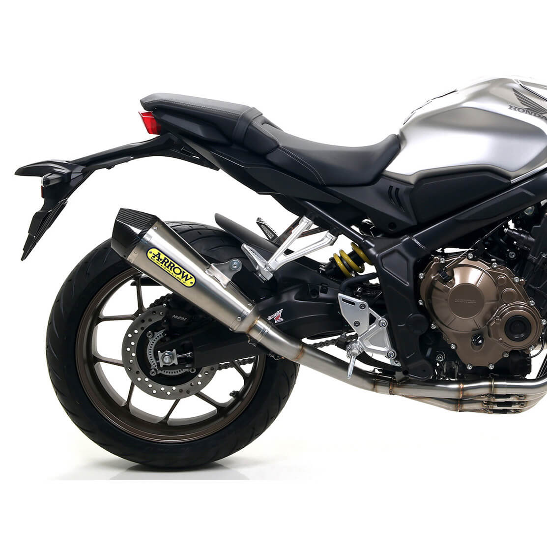 Arrow 71892XKI X-Kone Slip-on Exhaust, Nichrome for Honda CB650R