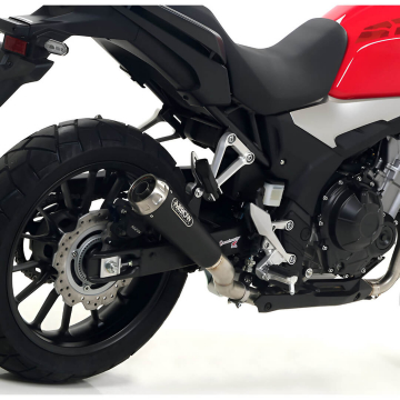 view Arrow 71896PRN Pro-Race Slip-on Exhaust Nichrome for Honda CB500X (19-20)