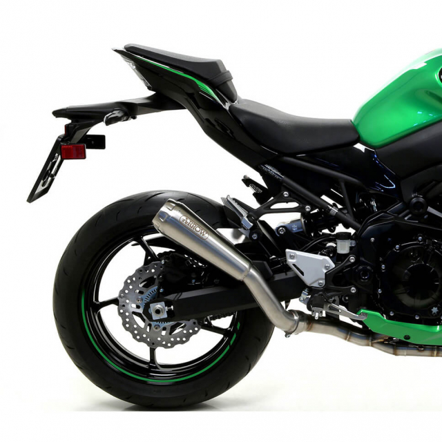 Arrow 71912PRI Pro-Race Nichrome Slip-on Exhaust for Kawasaki Z900