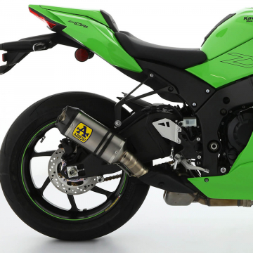 Arrow 71928PK Indy-Race Slip-on Exhaust, Titanium for Kawasaki ZX-10R/RR '21-'24